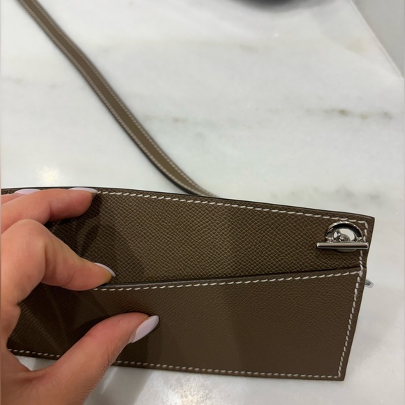 HERMES KELLY LONGUE WALLET WITH STRAP - Picture 3 of 7